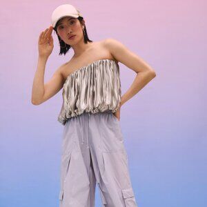 Antropologie Metalic Tub Top (XL)